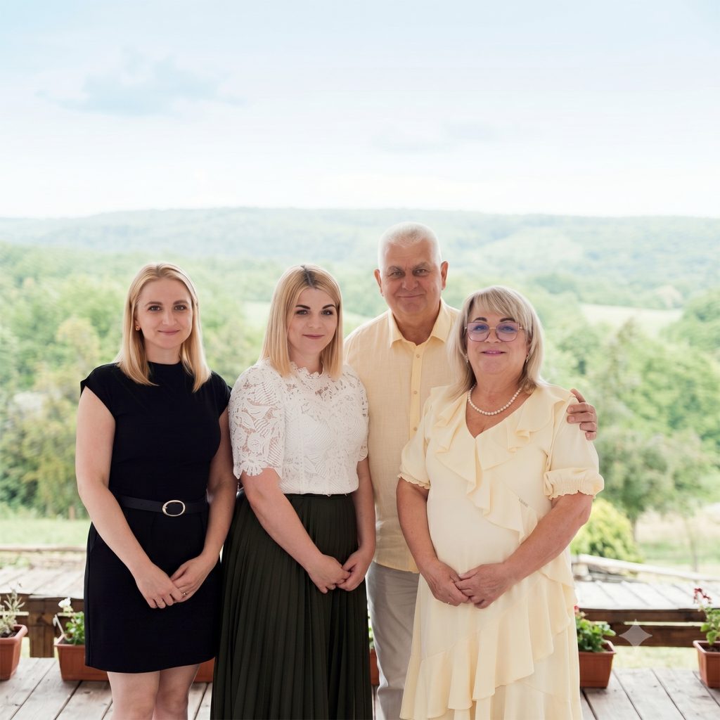 SHS Kft. - családi fotó - balról jobbra: Paller-Hochschorner Anna, Gulyás-Hochschorner Ágnes, Hochschorner Ferenc, Hochschornerné Strasszer Éva